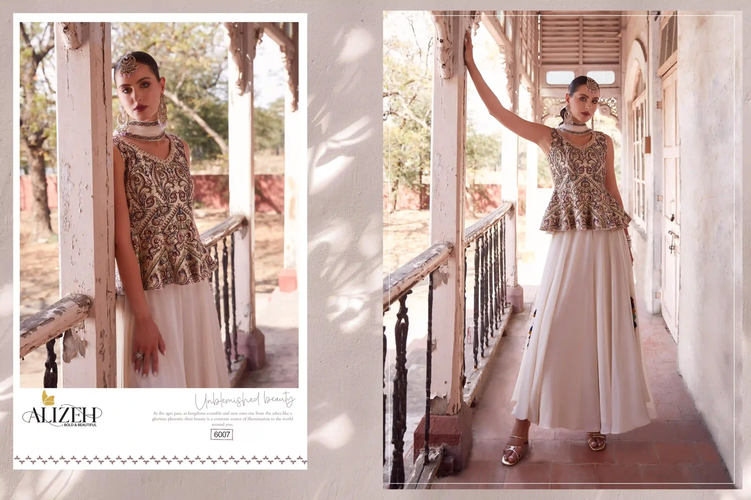 Alizeh Gulbahar 5 Georgette Wholesale Lehenga Catalog — Wholesale Lehenga, Alizeh wholesale from Surat - Gallery Image 3